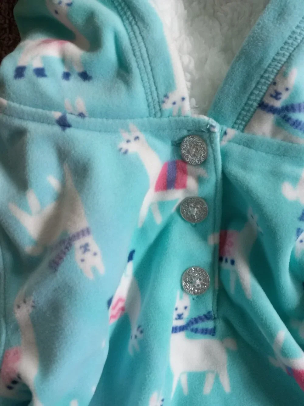 Carters Girls 5T NWT Fleece Llama Shirt